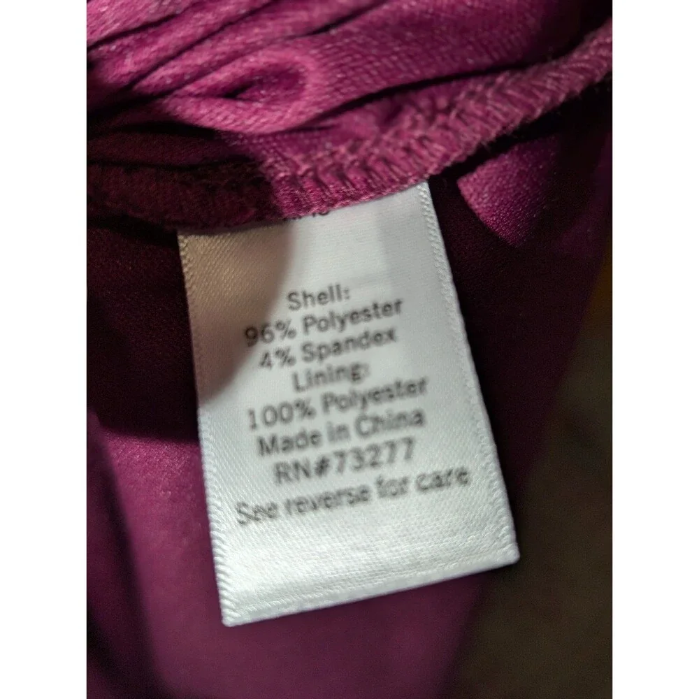 Nine West Y2K 90s Inspo Going Out Size Large NWT Berry Mesh Cut Out Dress‎